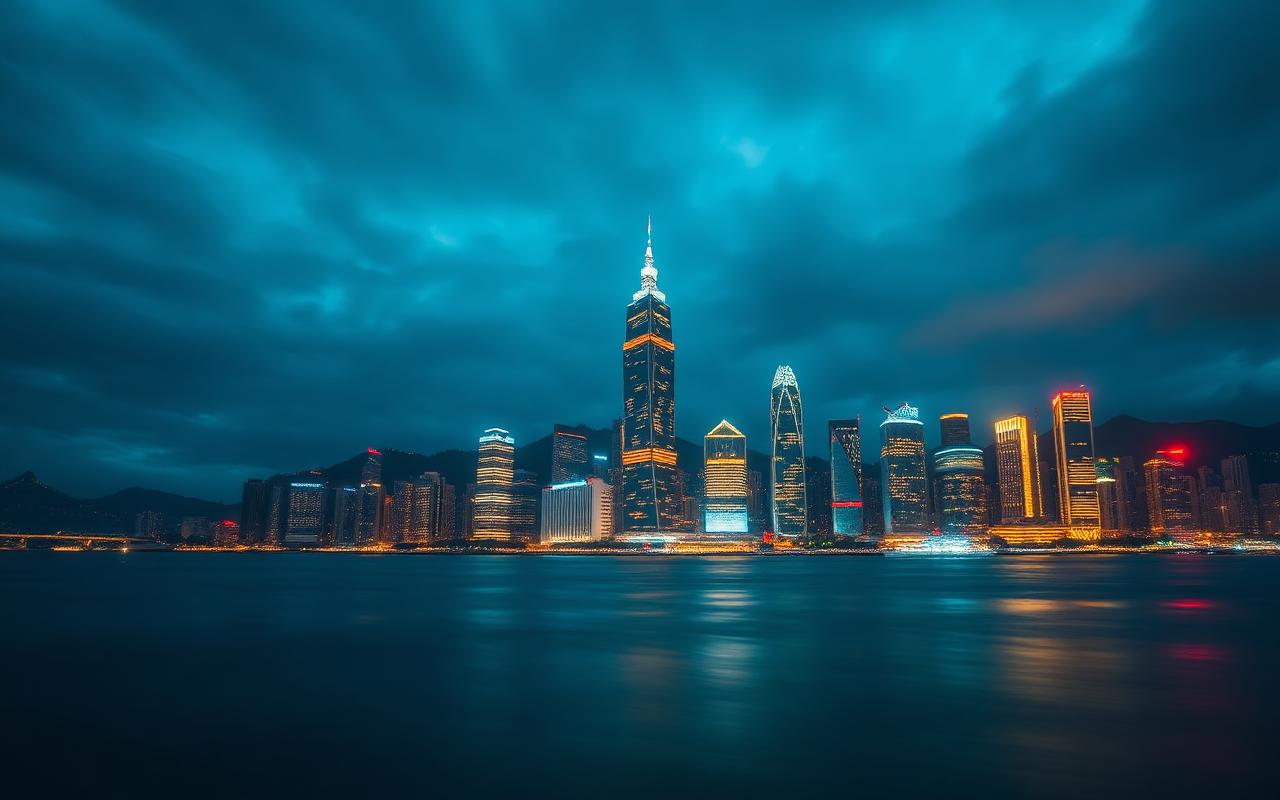 Hong Kong city skyline — private jet charter destination
