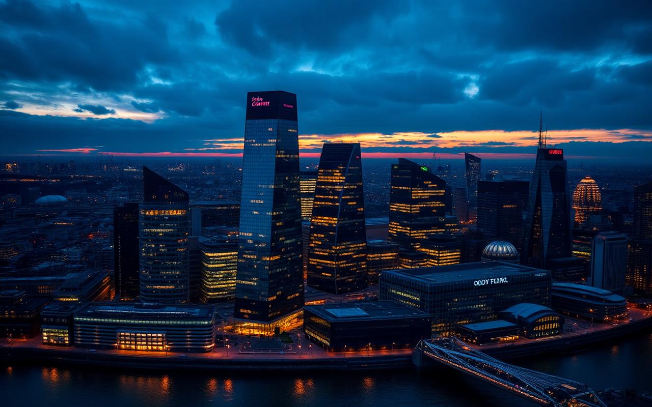 London city skyline — private jet charter destination