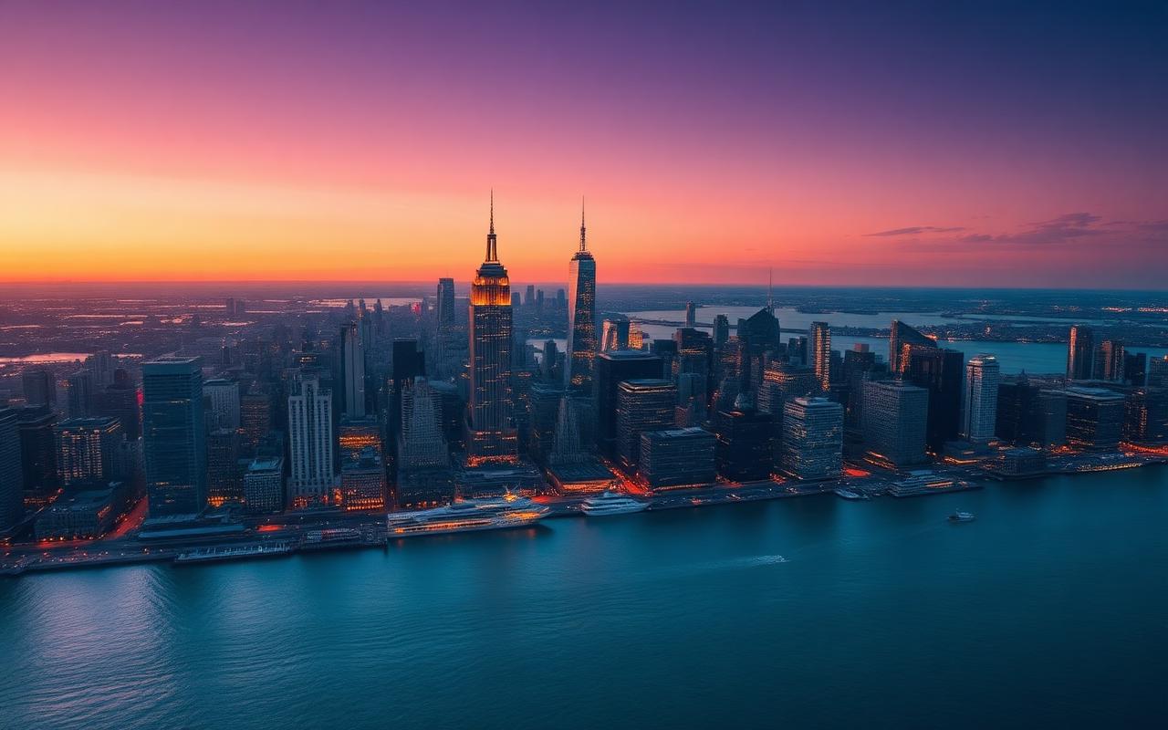 Teterboro city skyline — private jet charter destination