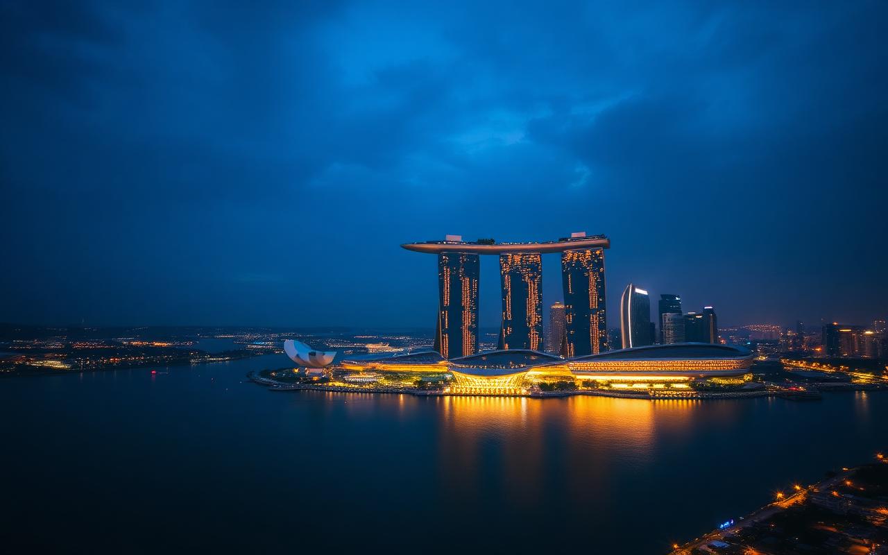 Singapore city skyline — private jet charter destination