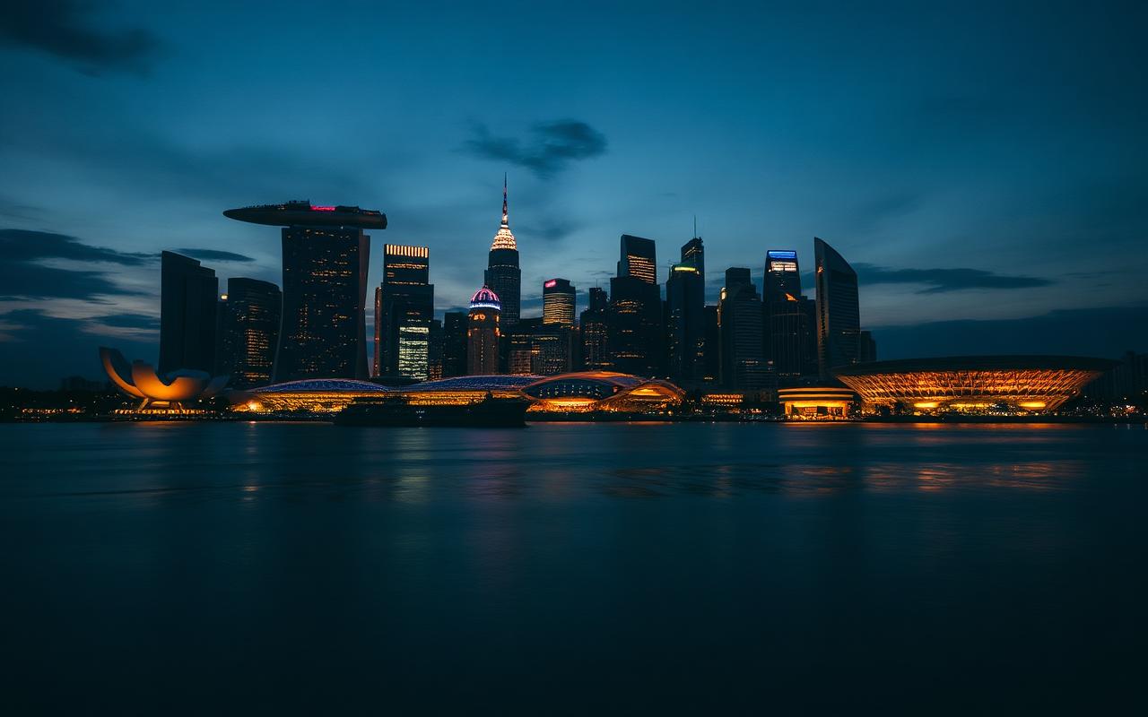 Singapore city skyline — private jet charter destination